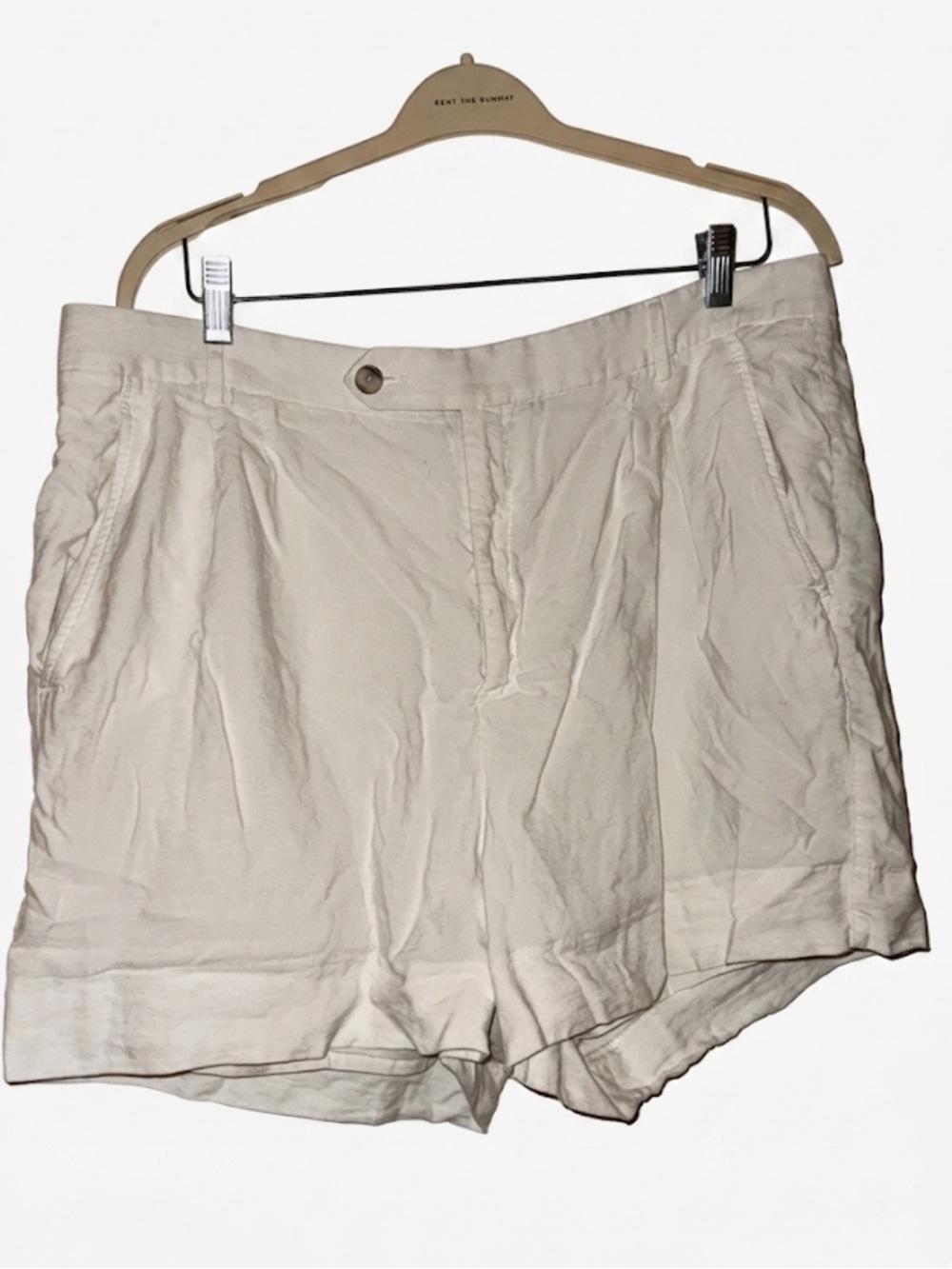 Banana Republic Light Cream Women’s High-Waist Summer Shorts